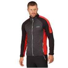 Regatta Fleece Jacket Hepley (stretchable, lightweight) grey/red Men