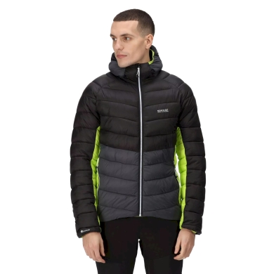 Regatta Hiking Jacket Harrock (water-repellent, quilted) black/grey/lime Men