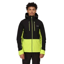 Regatta hiking jacket Highton Stretch III (waterproof, insulated and warm) black/yellow men