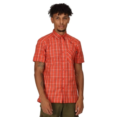 Regatta Short Sleeve Shirt Kalambo VII (with chest pocket) orange Men