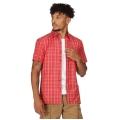 Regatta Short Sleeve Shirt Kalambo VII (with chest pocket) red/pink Men