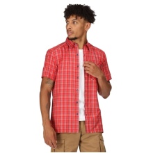 Regatta Short Sleeve Shirt Kalambo VII (with chest pocket) red/pink Men