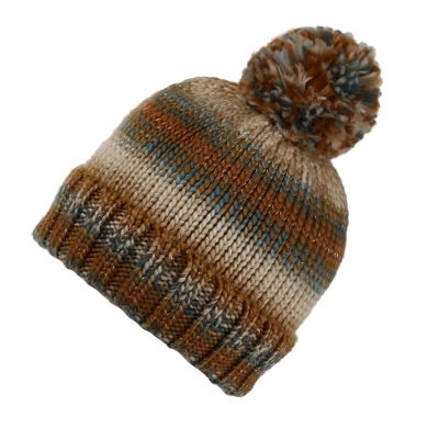 Regatta Knit Hat Frosty Hat VI with Pompon Vanilla Yellow Women