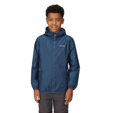 Regatta Rain Jacket Lever II (waterproof, breathable) dark blue Kids