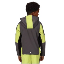 Regatta Softshell Jacket Acidity VI (waterproof, windproof) grey/lime green Kids