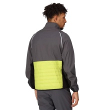 Regatta Softshell Jacket and Vest Steren (windproof, water-repellent) grey/lime Men