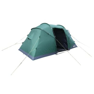 Regatta Camping Tent Kivu Vis-a-Vis - water-repellent, 2 entrances, for 4 persons - green