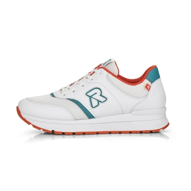 Rieker Sneaker R-Evolution (smooth leather) 40801 white/dark cyan Women