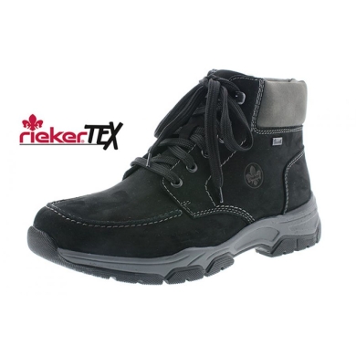 Rieker Winter Boots 31240-00 (Lace-up boots with suede material) black Men