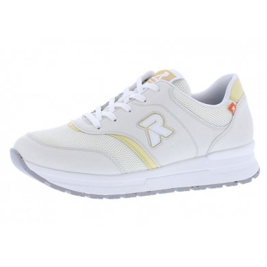 Rieker Sneaker R-Evolution (smooth leather) 40801-82 white/wheat yellow women