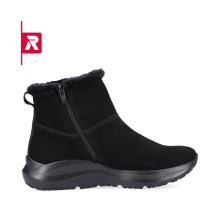 Rieker Winter Boots 42170-00 Suede (Boots with side zipper and lining) black Women