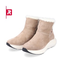 Rieker Winter Boots 42170-64 Suede (Boots with side zipper and lining) beige Women