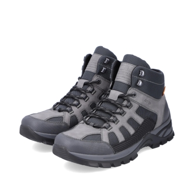 Rieker Winter Boots B6832-45 (lace-up boots, water-repellent and breathable) platinum grey Men