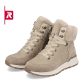 Rieker Winter Boots Evolution W0670-00 (Lace-up boots with lining and side zipper) taupe brown Women