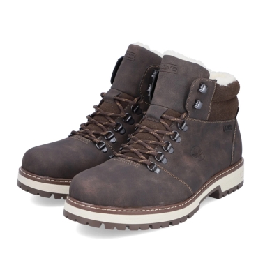 Rieker Winter Boots F8333-25 (Lace-up boots with lining) coffee brown Men