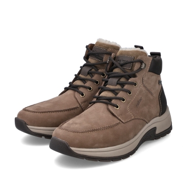 Rieker winter boots 11020-00 (lace-up boots with suede material) brown men's