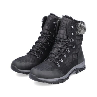 Rieker Winter Boots M9644-00 (lace-up boots with lining) black Women