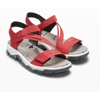 Rieker Trekking Sandals 68871 red Women