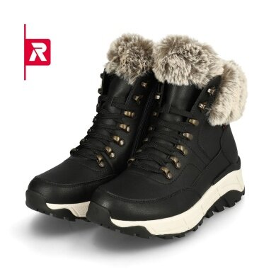 Rieker Winter Boots Evolution W0063-00 (Boots with side zipper and lining) black Women