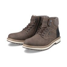 Rieker winter boots F3812-25 (lace-up boots with inner lining, synthetic leather) brown men's