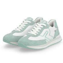 Rieker Sneaker Evolution (Smooth Leather) 42509-81 White/Teal Blue Ladies