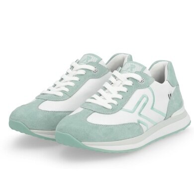 Rieker Sneaker Evolution (Smooth Leather) 42509-81 White/Teal Blue Ladies