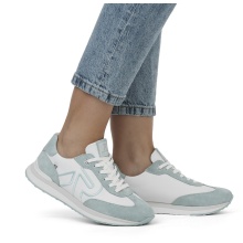 Rieker Sneaker Evolution (Smooth Leather) 42509-81 White/Teal Blue Ladies