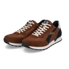 Rieker Sneaker Evolution (Smooth Leather) U0302-24 Dark Brown/Blue Men