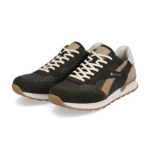 Rieker Sneaker Evolution (Smooth Leather) U0302-24 dark green/beige Men