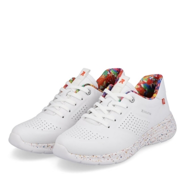 Rieker Sneaker Evolution (smooth leather) W0402-80 white/multicoloured Women