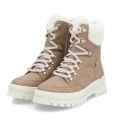 Rieker Winter Boots W2174-20 (Lace-up boots with inner lining, smooth leather) beige-brown ladies