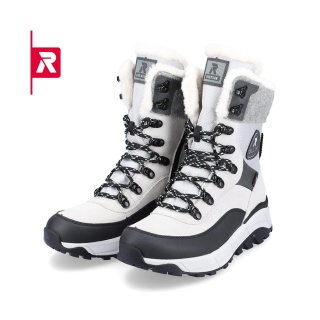 Rieker Winter Boots Evolution W0066-60 (Boots with side zipper and lining) white Women