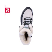 Rieker Winter Boots Evolution W0066-60 (Boots with side zipper and lining) white Women