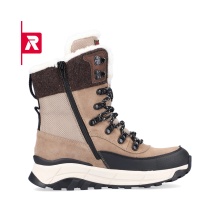 Rieker Winter Boots Evolution W0066-64 (side zipper, lining) beige-brown Women