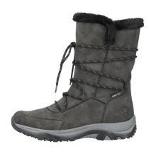 Rieker Winter Boots M9684-45 Faux Leather (Boots with Side Zip and Lining) Grey Ladies