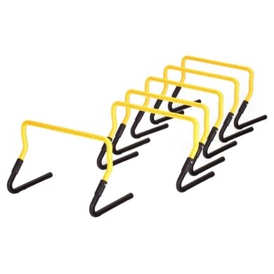 RioFit Hurdles Athletic Set yellow/black - 6 pieces