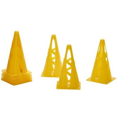 RioFit Marker Cones / Pylons Yellow 23cm - 10 Pieces