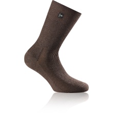 Rohner Day Sock SupeR (ribbed, non-slip, cotton) mocca Men - 1 Pair