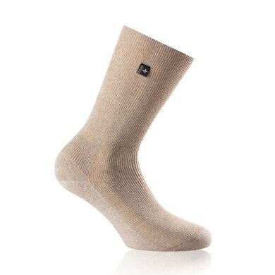 Rohner Day Sock SupeR (ribbed, non-slip, cotton) beige Men - 1 Pair