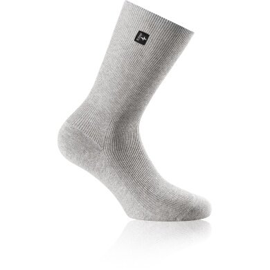 Rohner Day Sock SupeR (ribbed, non-slip, cotton) grey Men - 1 Pair