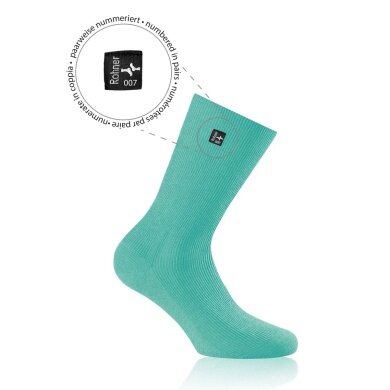 Rohner Day Sock SupeR (ribbed, non-slip, cotton) mint green Men - 1 Pair