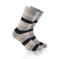 Rohner Day Sock Fashion grey/striped Men - 1 Pair