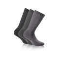 Rohner Tennis Socks Crew Basic (super soft) light grey/grey/dark grey - 3 pairs