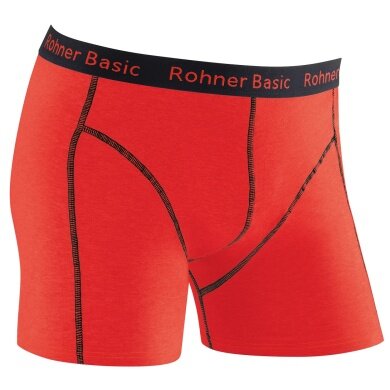 Rohner Boxershort Basic Underwear red/black Men - 1 piece