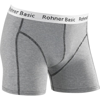 Rohner Boxershort Basic Underwear grey/black Men - 1 piece