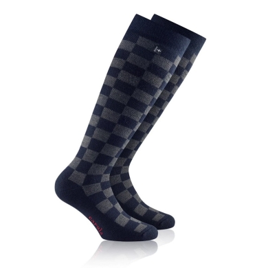 Rohner Ski Sock Carola (wool blend) navy blue/grey - 1 pair