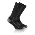 Rohner Sport Sock Crew Eco X-Sport (Organic Cotton, Moisture Absorbing) Black/Grey - 1 Pair