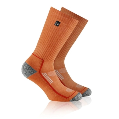 Rohner Sportsocke Crew Eco X-Sport (Organic Cotton, Moisture-wicking) orange - 1 Pair