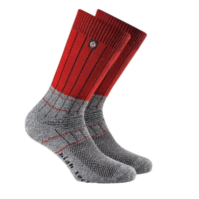 Rohner Trekking Sock SAC Fibre High Tech grey/red - 1 Pair