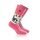 Rohner Winter Ski Sock Penguin (wool blend, high wearing comfort) pink Children